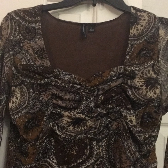 🇺🇸Essentials by Milano Stretchy meshy top S - Picture 4 of 8